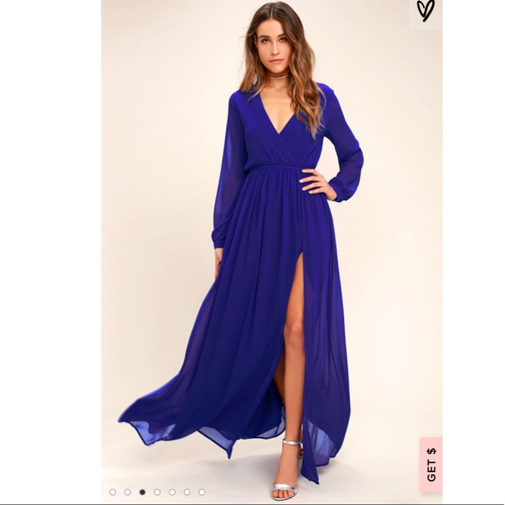 Lulus - Maxi Royal Blue Dress